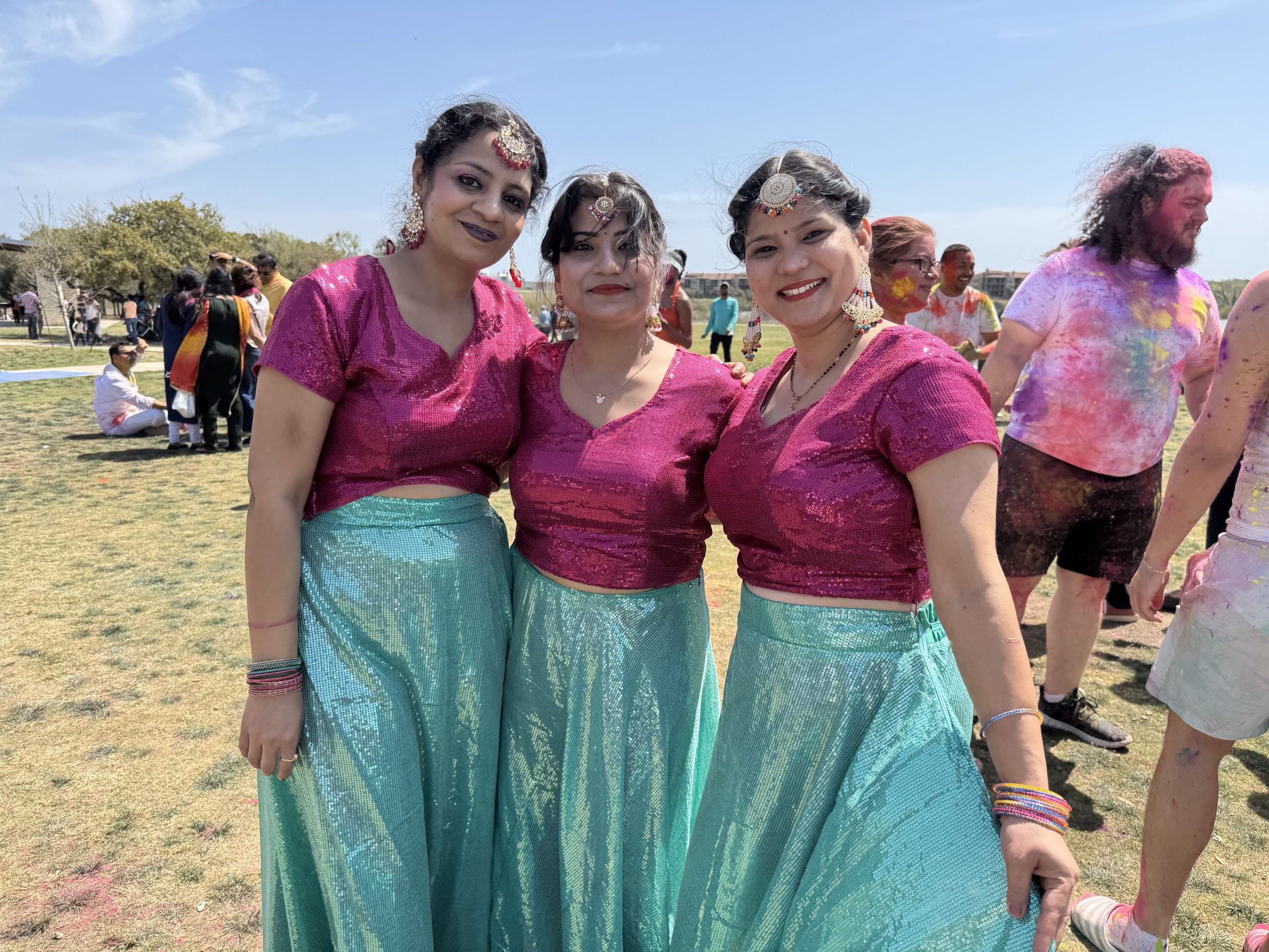 Women in dancing uniform