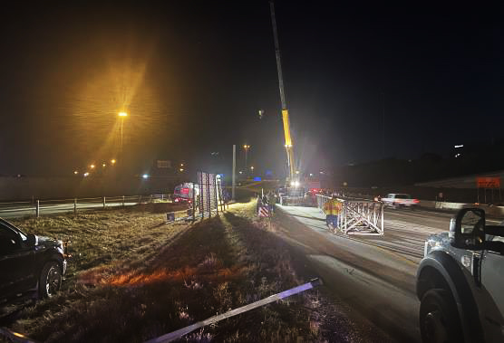 Nightly construction work on the 183 North corridor.